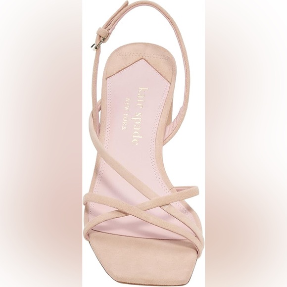 NWT Kate Spade Women's Renee Strappy Slingback Sandals Block Heel Modern Design